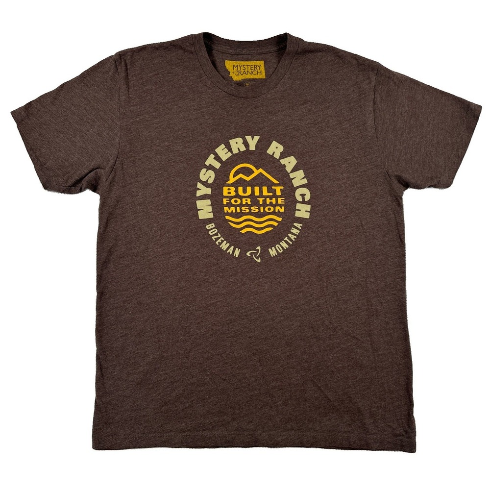Mystery Ranch Built For The Mission Graphic T-Shirt Men's Medium Brown